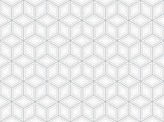 Vector repeating geometrical mosaic. Gray background.