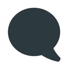 messaging black icon on white background