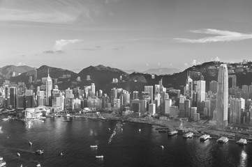 Obraz premium Aerial view of Hong Kong city