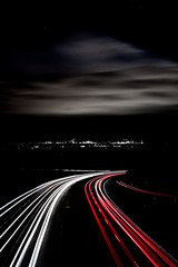 Autobahn bei Nacht