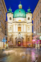 Fototapeta na wymiar Saint Peter Church in Vienna, Austria.