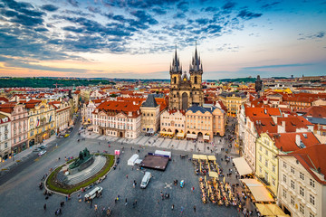 Old Town Square in Prague, Czech Republic.