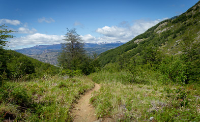 Fototapeta premium Parque nacional cerro castillo, ubicado en villa cerro castillo, Región de Aysén, patagonia, Chile.