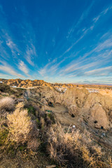 Sunrise in Guadix, Granada, Andalusia, Spain.