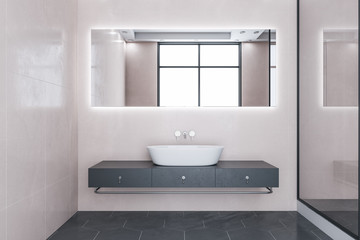 Modern bathroom interior