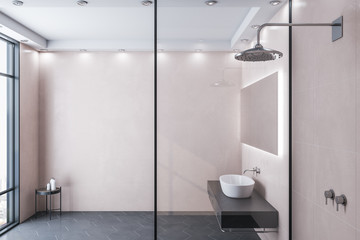 Minimalistic bathroom interior