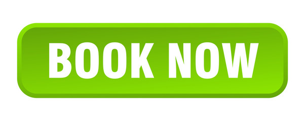 book now button. book now square 3d push button