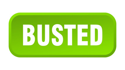 busted button. busted square 3d push button