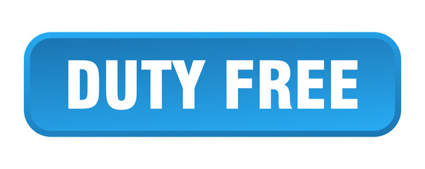 duty free button. duty free square 3d push button