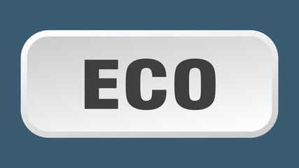 eco button. eco square 3d push button