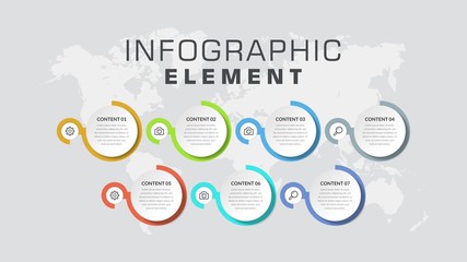 Infographic Element for Business Strategy Vector Design