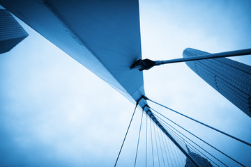 Abstract architectural features, bridge close-up