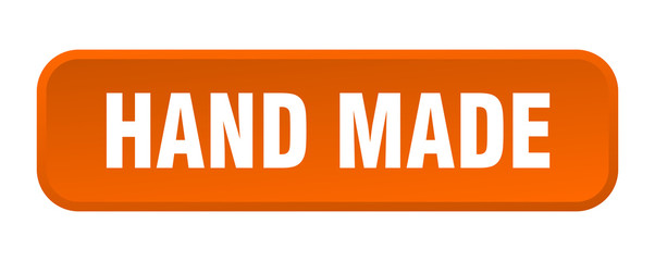 hand made button. hand made square 3d push button