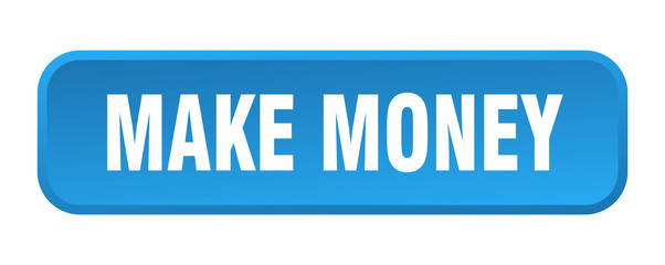 make money button. make money square 3d push button