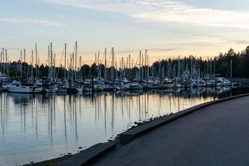 Obraz premium Vancouver beautiful city view from Stanley Park