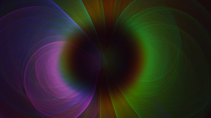 3D rendering abstract fractal light background