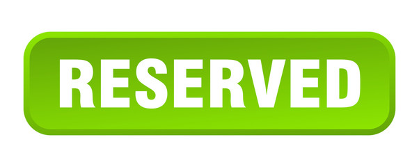 reserved button. reserved square 3d push button