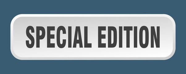 special edition button. special edition square 3d push button