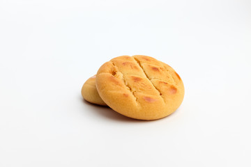 Delicious cookies on white background