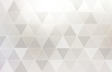 Fototapeta premium Grey triangular creative conceptual background. Geometric pattern. Shiny clear abstract template.