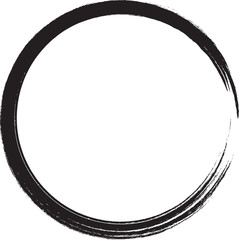 Hand drawn black circles sketch frame