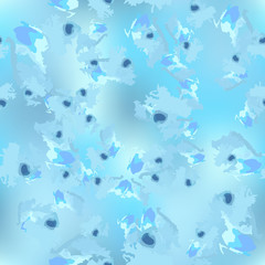 Fototapeta na wymiar Winter camouflage of various shades of blue colors