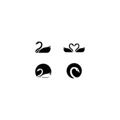 Swan logo template vector icon design