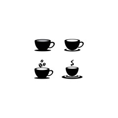 Coffee cup logo template vector icon design