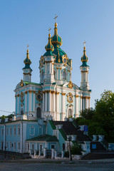 Fototapeta na wymiar St. Andrew's Church in Kiev, Ukraine