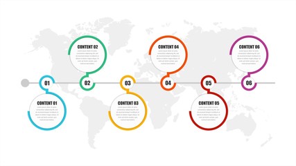 Infographic Vector Template Business Marketing with Icons  and Numbers