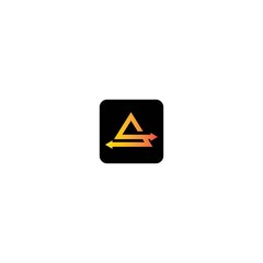 Letter Arrows vector illustration icon logo template design