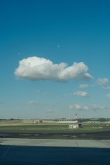 Fototapeta na wymiar landscape with clouds and blue sky