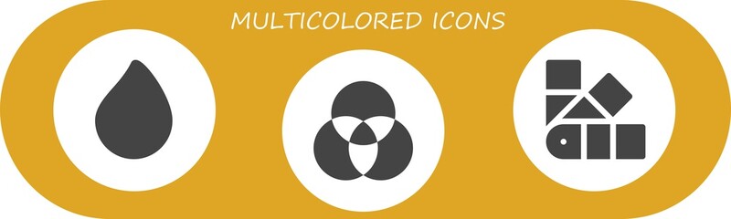 multicolored icon set