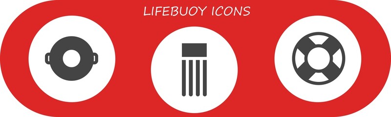 lifebuoy icon set