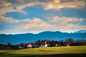 Fototapeta na wymiar karwendel mountains - panorama