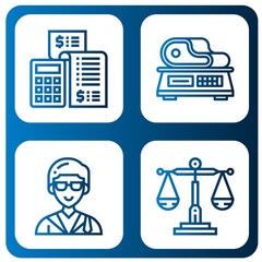legal simple icons set