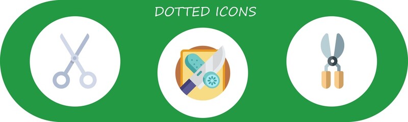 dotted icon set