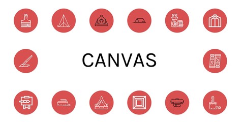 canvas icon set