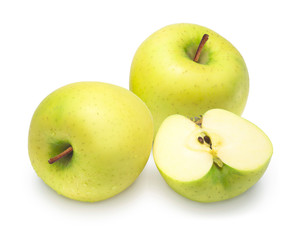 Green apple isolated on white  background 
