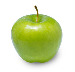 Green apple isolated on white  background 