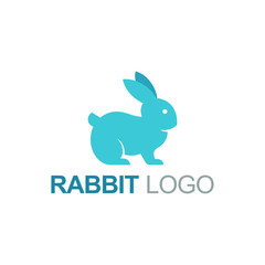 template logo rabbit vector illustration
