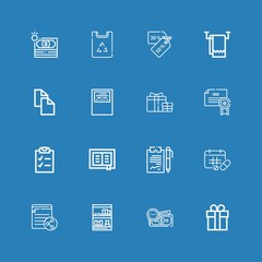 Editable 16 paper icons for web and mobile