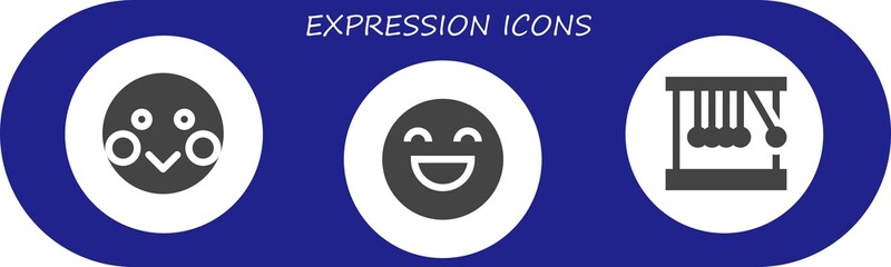 expression icon set