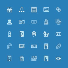 Editable 25 entry icons for web and mobile