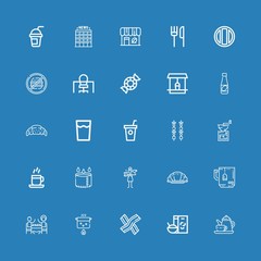 Editable 25 tea icons for web and mobile