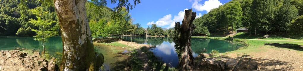 Beautiful lake panorama