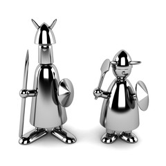 Metal Vikings Toys 3D Rendering