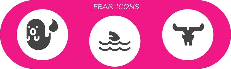 fear icon set