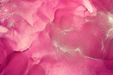 Fluid Art . Abstract colorful background, wallpaper. Mixing acrylic paints. Modern art. Marble texture. Alcohol ink colors  translucent