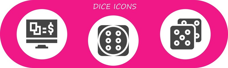dice icon set